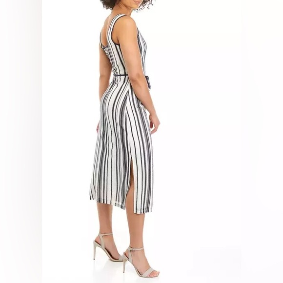 Sam Edelman Crochet and Striped with Tie Waist - Midi Dress Size S - Picture 6 of 8